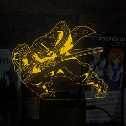 Акриловий 3D світильник-нічник Зеніцу Агацума 3