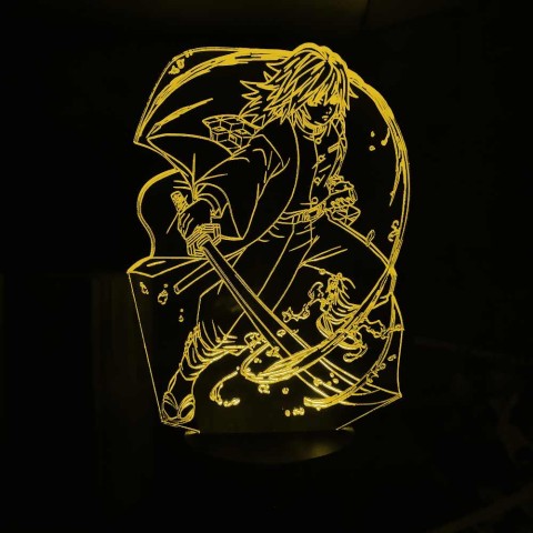 Акриловий 3D світильник-нічник Гію Томіока