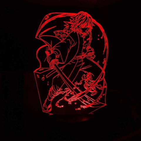 Акриловий 3D світильник-нічник Гію Томіока