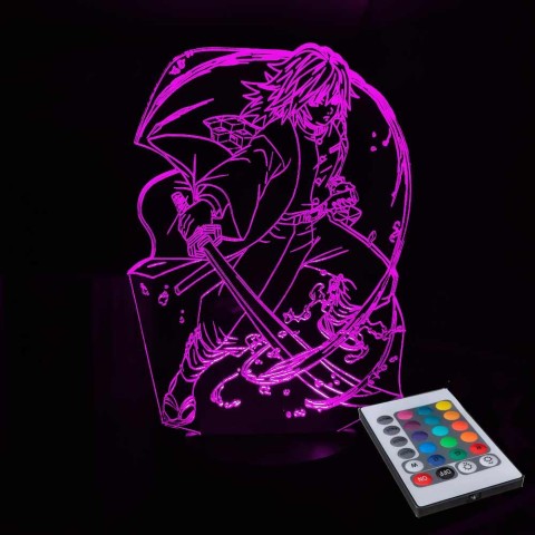 Акриловий 3D світильник-нічник Гію Томіока