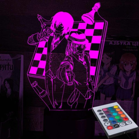 Акриловий 3D світильник-нічник Великий з Бродячих Псів