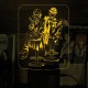 Акриловий 3D світильник-нічник Дазай и Чуя "Великий з Бродячих Псів"