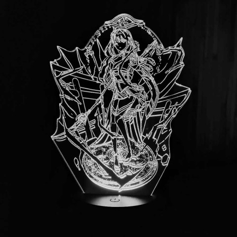 Акриловий 3D світильник-нічник Сегун Райдэн 2
