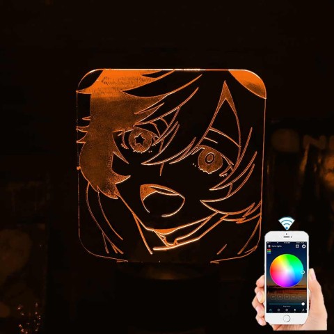 Акриловий 3D світильник-нічник Кюсаку Юмено "Великий з Бродячих Псів"