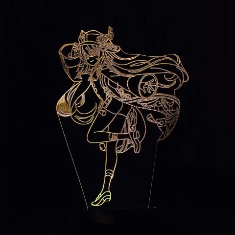 Акриловий 3D світильник-нічник Ху Тао