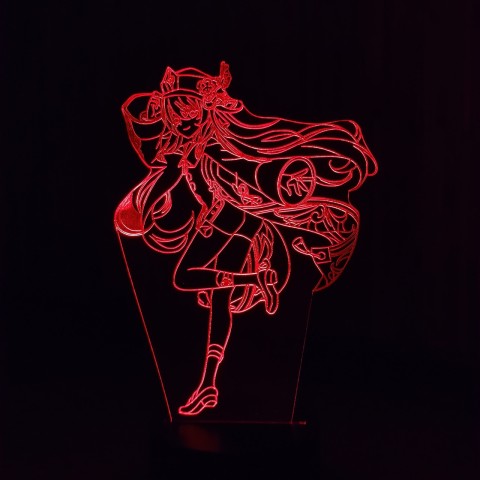 Акриловий 3D світильник-нічник Ху Тао