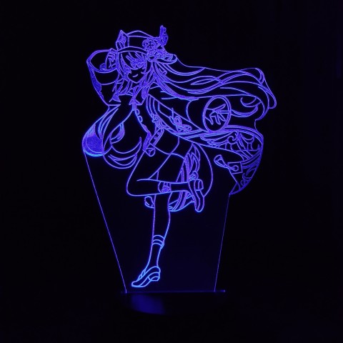 Акриловий 3D світильник-нічник Ху Тао