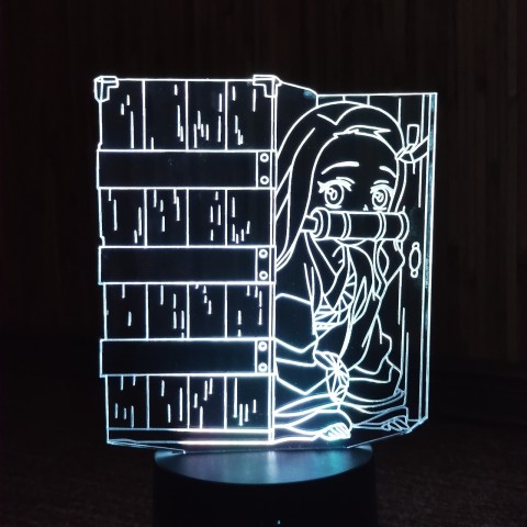 Акриловий 3D світильник-нічник Незуко Камадо