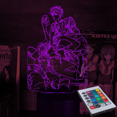 Акриловий 3D світильник-ночник  "19 днів - Одного разу" 