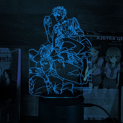 Акриловий 3D світильник-ночник  "19 днів - Одного разу" 