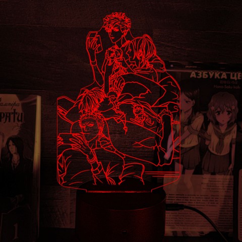 Акриловий 3D світильник-ночник  "19 днів - Одного разу" 