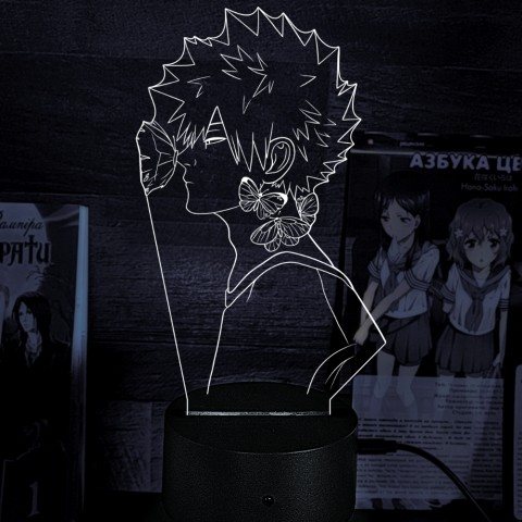 Акриловий 3D світильник-ночник Ізуку Мідорія Моя академія героїв