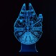 Акриловий 3D світильник-нічник Тисячолітній Сокіл (Millennium Falcon)
