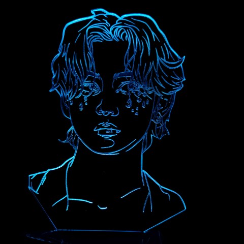 Акриловий 3D світильник-нічник Кім Те Хьон група BTS