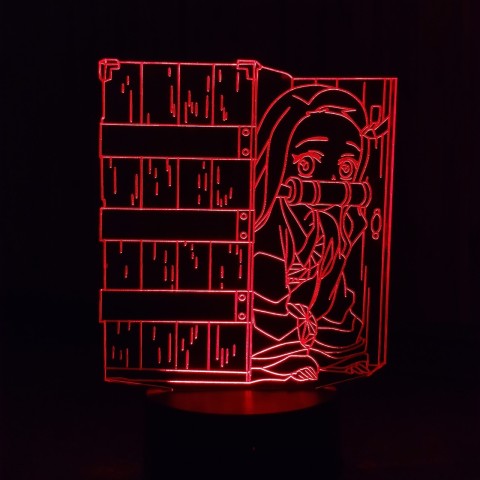 Акриловий 3D світильник-нічник Незуко Камадо