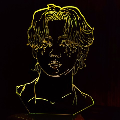 Акриловий 3D світильник-нічник Кім Те Хьон група BTS