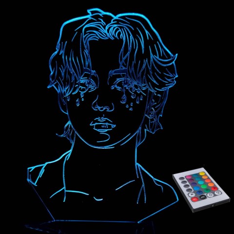 Акриловий 3D світильник-нічник Кім Те Хьон група BTS