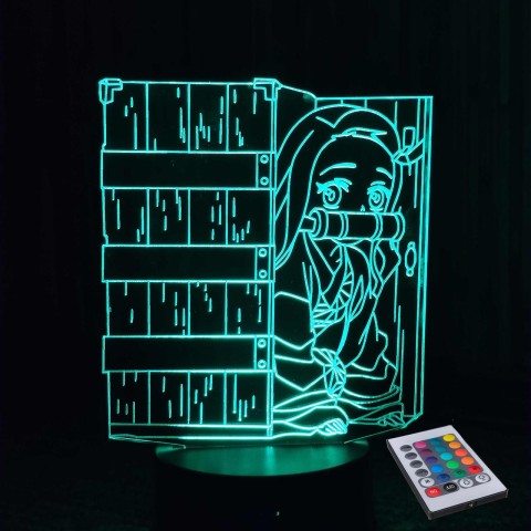 Акриловий 3D світильник-нічник Незуко Камадо