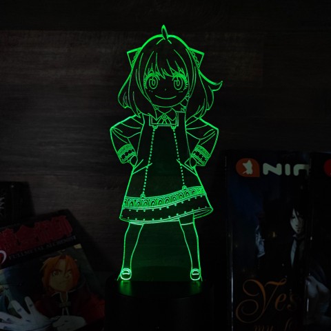 Акриловий 3D світильник-нічник Аня Форджер Spy × Family