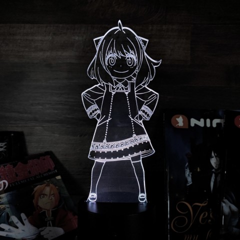 Акриловий 3D світильник-нічник Аня Форджер Spy × Family