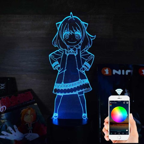 Акриловий 3D світильник-нічник Аня Форджер Spy × Family