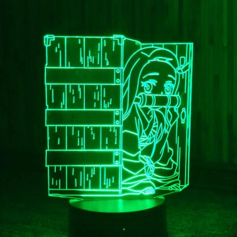 Акриловий 3D світильник-нічник Незуко Камадо