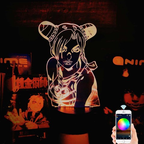 Акриловий 3D світильник-нічник Джолін Кудзе дочь Джотаро Куджо