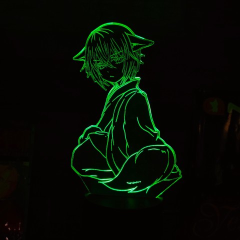 Акриловий 3D світильник-ночник Томое Мікаге