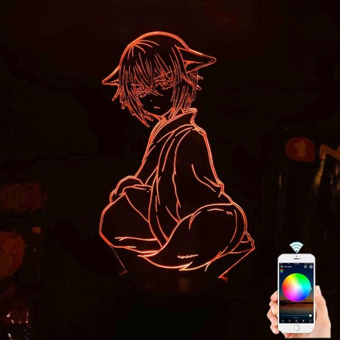 Акриловий 3D світильник-ночник Томое Мікаге