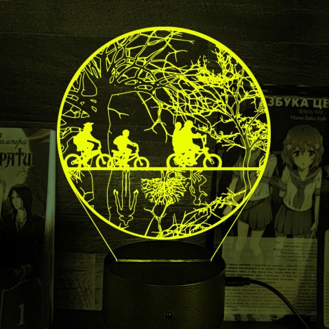 Акриловий 3D світильник-нічник Дуже Дивні Дива Stranger Things