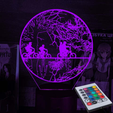 Акриловий 3D світильник-нічник Дуже Дивні Дива Stranger Things