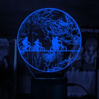 Акриловый 3D светильник-ночник «Очень странные дела» (Stranger Things)