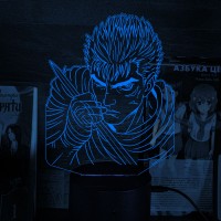 Акриловий 3D світильник-нічник Гатс "Берсерк"