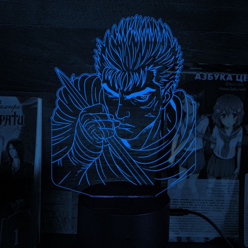 Акриловий 3D світильник-нічник Гатс "Берсерк"