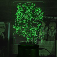 Акриловий 3D світильник-нічник Манга One Piece