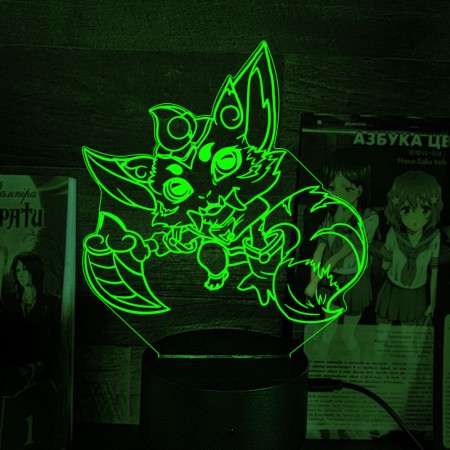 Акриловий 3D світильник-нічник Гнар Ліга легенд 