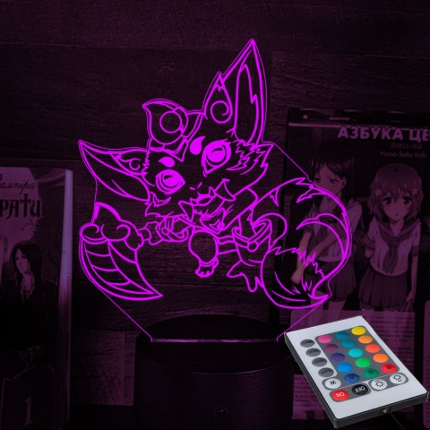 Акриловий 3D світильник-нічник Гнар Ліга легенд 