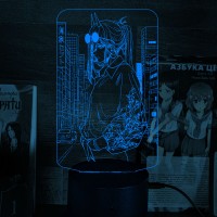 Акриловий 3D світильник-нічник Людина-бензопила (Chainsaw Man)