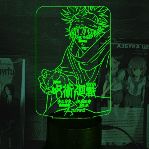 Акриловий 3D світильник-нічник Магічна битва
