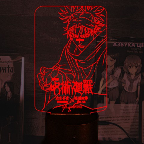 Акриловий 3D світильник-нічник Магічна битва