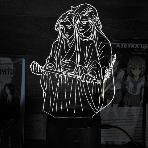Акриловый 3D светильник-ночник «Благословение небожителей»