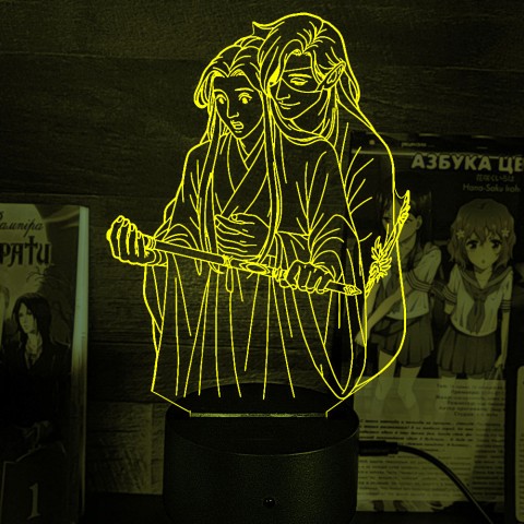 Акриловый 3D светильник-ночник «Благословение небожителей»