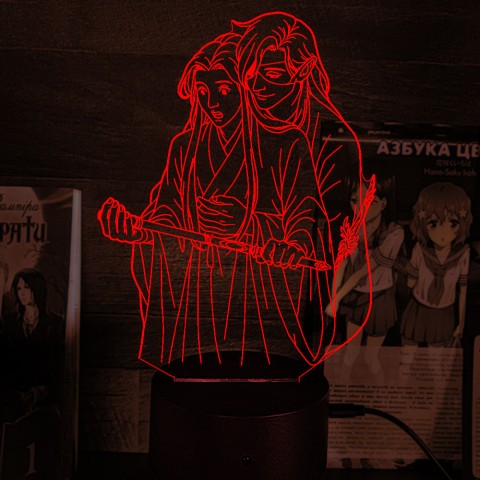 Акриловый 3D светильник-ночник «Благословение небожителей»