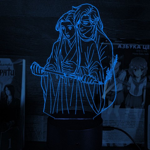 Акриловый 3D светильник-ночник «Благословение небожителей»