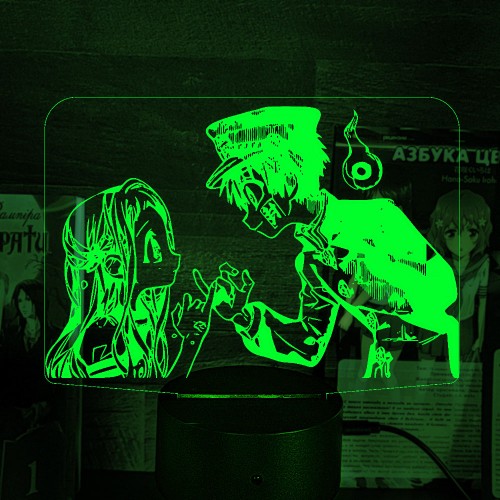 Акриловий 3D світильник-нічник Туалетний хлопчик Ханако