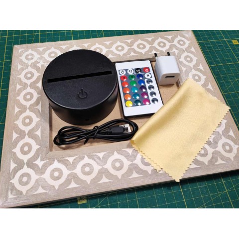 Акриловий 3D світильник-ночник  "19 днів - Одного разу" 