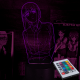 Акриловий 3D світильник-нічник Макіма Людина-бензопила (Chainsaw Man)