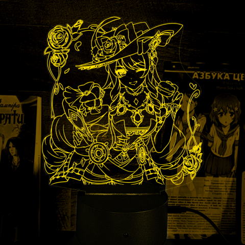 Акриловый 3D светильник-ночник Навия Каспар Genshin Impact