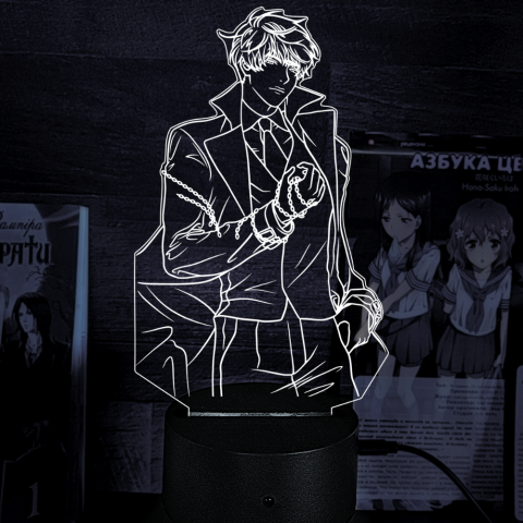 Акриловий 3D світильник-нічник Кім Докджа Точка зору всезнаючого читача