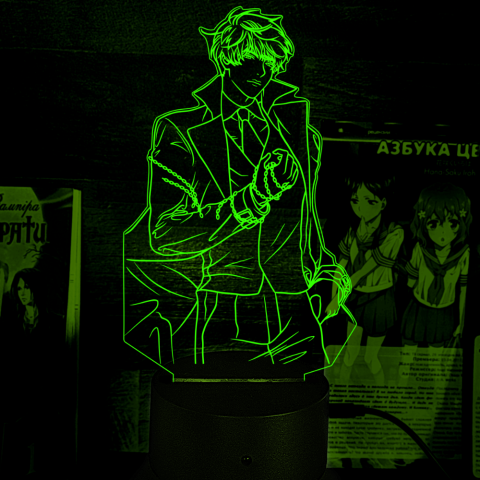 Акриловий 3D світильник-нічник Кім Докджа Точка зору всезнаючого читача